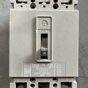 Westinghouse HFB3015L 15 amp 600 vac 3 pole