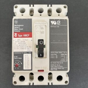 Westinghouse HMCP003A0C 3 Amp 3 Pole 600 Vac