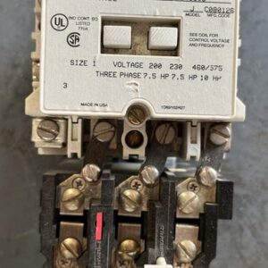 Westinghouse A200M1CAC 6710C49G05 3 phase 200  v 7.5 hp