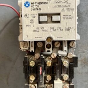 Westinghouse motor circuit control A200M1CAC 6710C49G04 size 1 27 Amp