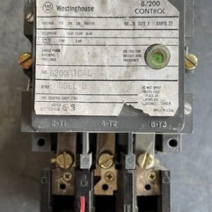 Westinghouse control B200M1CAC NEMA 1 27 amp