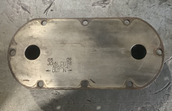 John Deere Oil Cooler AR55394, Eight Plates - Image 3