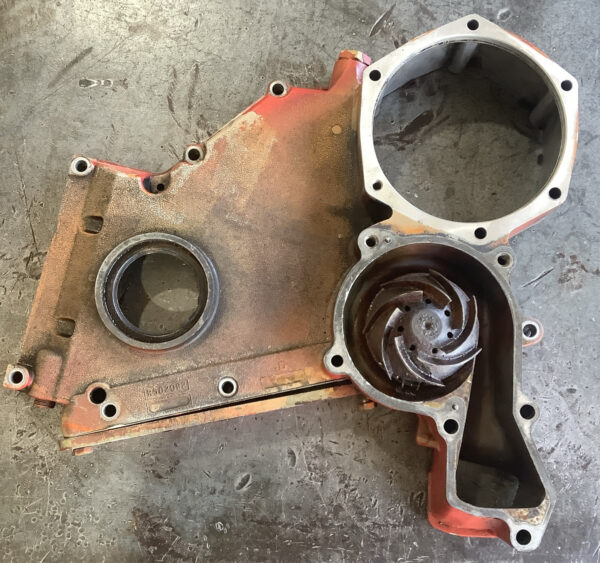 John Deere Timing Gear Cover With Water Pump R502082, Pump Turns No Way To Test - Image 2